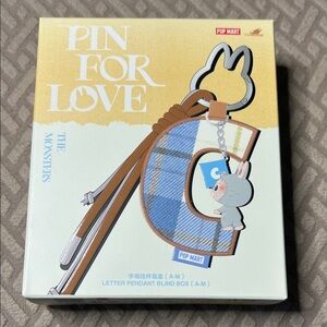 Pop Mart The Monsters Key Holder with Blue and Brown Accents